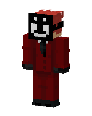 Red Suit Smiley skin, 3D preview
