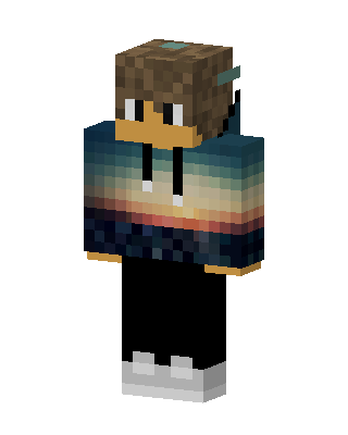 Sunset Hoodie skin, 3D preview