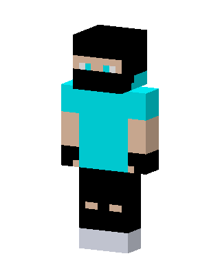 Cyan Ninja Minecraft skin