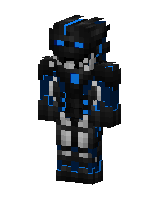 Neon Armor Minecraft skin