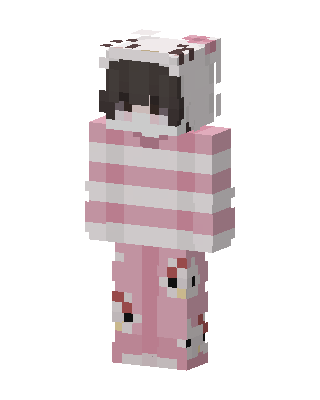 Pink Animal Girl skin, 3D preview
