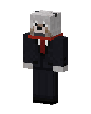 Red Panda Gentleman skin, 3D preview