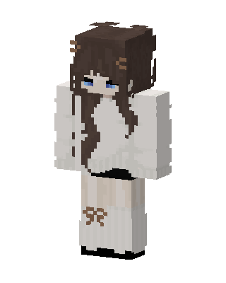 Cozy Bow Girl skin, 3D preview