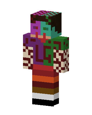 Gray Player skin, 3D preview