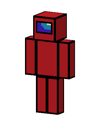 Red Robot Minecraft red skin