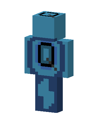 Blue Mob skin, 3D preview