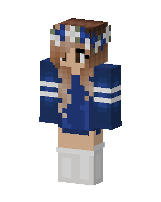 Blue Athlete Girl Minecraft skin