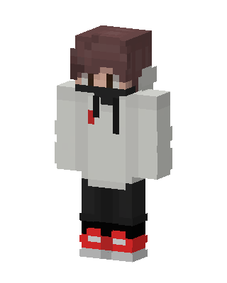 Hoodie Boy skin, 3D preview