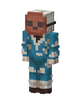 Pumpkin Scavenger skin, 3D preview