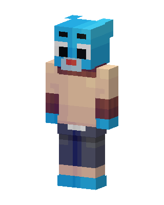 Gumball Watterson skin, 3D preview