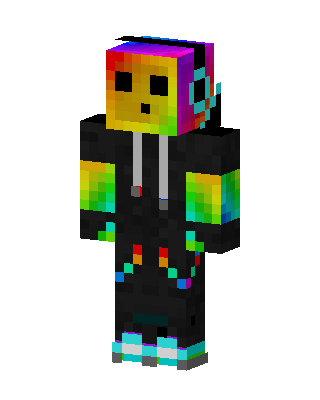 Rainbow Hoodie Minecraft skin