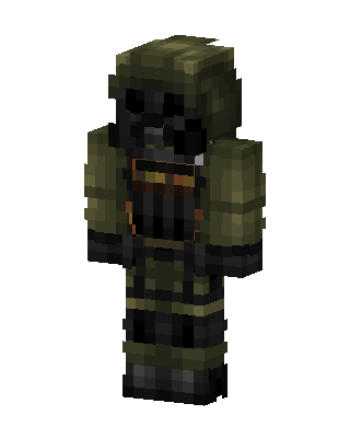 Green Fighter Boy skin, 3D preview
