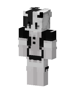 Maid Cat Girl skin, 3D preview