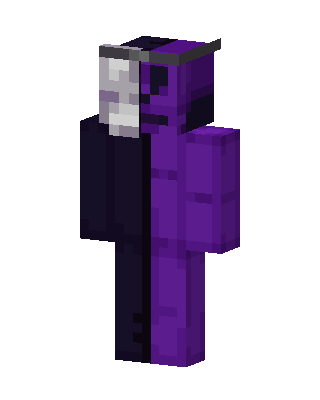 Phantom Split Minecraft purple skin