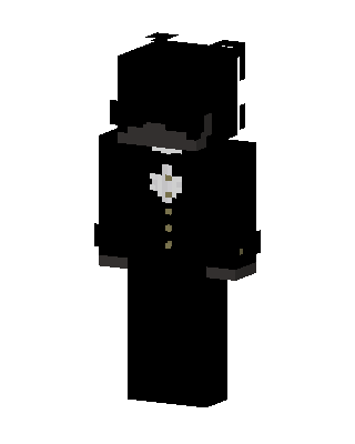 Black Tuxedo skin, 3D preview