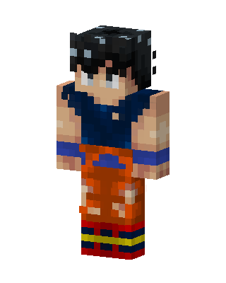 Goku skin, 3D preview