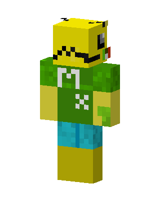 Yellow Noob M skin, 3D preview