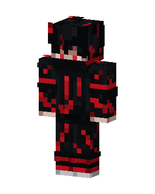Black Villain Boy skin, 3D preview