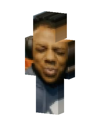 Pixelated Face Meme Minecraft skin
