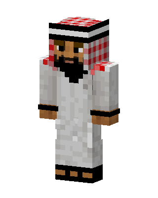 Desert Sheikh skin, 3D preview