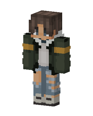 Ripped Jeans Hoodie skin, 3D preview
