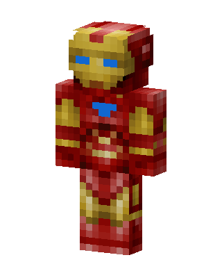 Iron Man skin, 3D preview