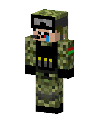 Camo Soldier skin, 3D preview