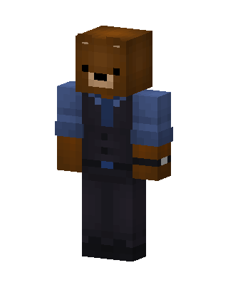 Suited Bear skin, 3D preview