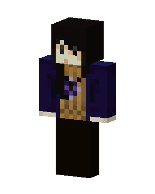 Black Player Girl skin, 3D preview