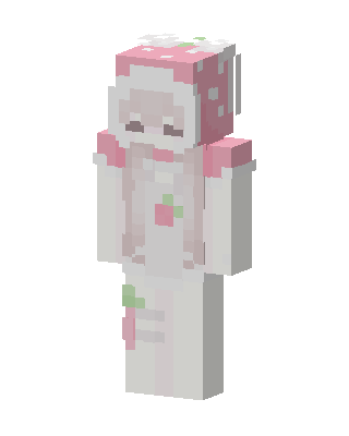 Strawberry Bunny skin, 3D preview