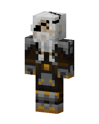 Old Pirate Captain Minecraft skin