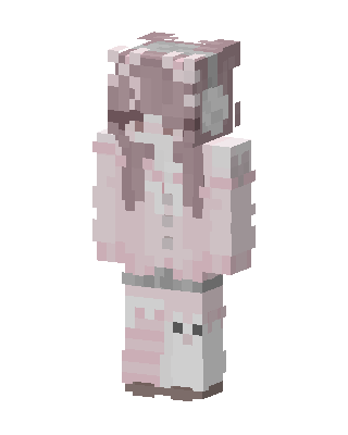 Pink Bear Girl skin, 3D preview
