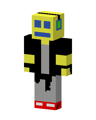 Yellow Robot skin, 3D preview