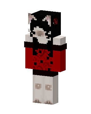 Red Dress Cat Minecraft skin