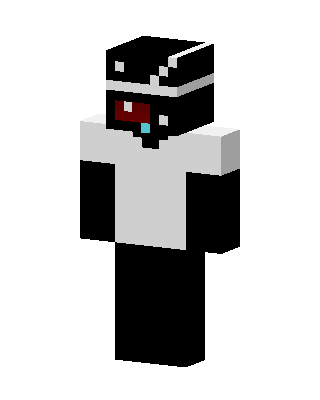 Black Masked Player Boy skin, 3D preview