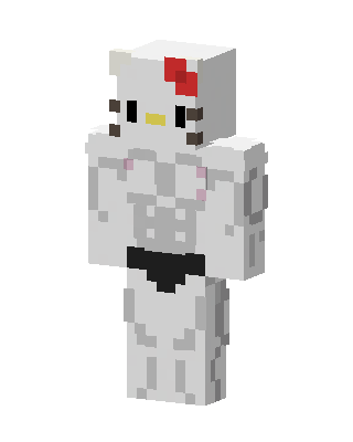 Muscular Hello Kitty Minecraft skin