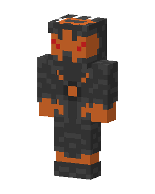 Black Masked Villain Boy skin, 3D preview