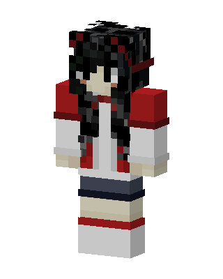 Red Hoodie Girl Minecraft skin