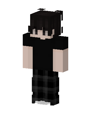 Plaid Pants Boy skin, 3D preview