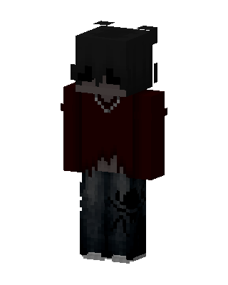 Black Player Boy skin, 3D preview