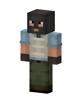 Gray Player Boy skin, 3D preview