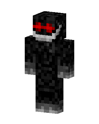 Black Masked Villain Boy skin, 3D preview
