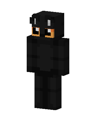 Black Cat Costume skin, 3D preview
