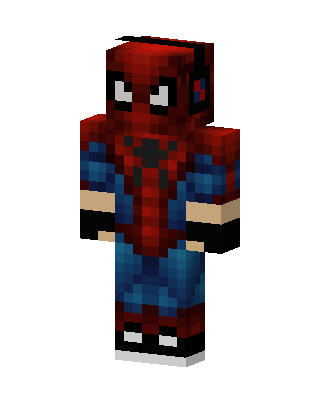 Spider-Man With Headphones skin, 3D preview