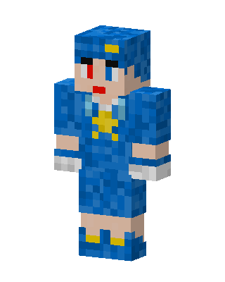 Blue Sailor Girl skin, 3D preview