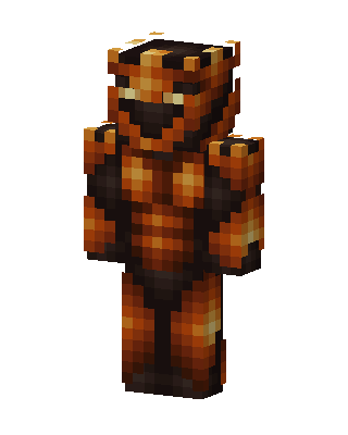 Magma Golem skin, 3D preview