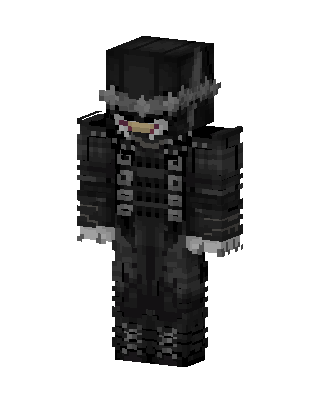 Black Masked Villain Boy skin, 3D preview