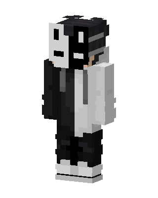 Black Masked Player Boy Minecraft black skin