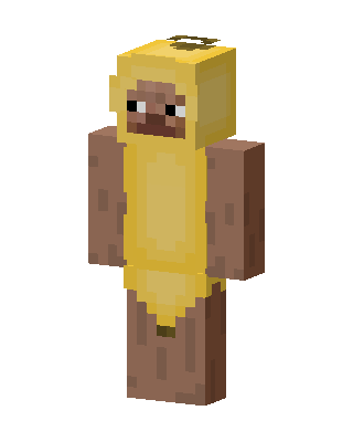 Banana Monkey Minecraft skin