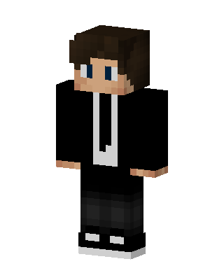 Casual Hoodie Boy skin, 3D preview